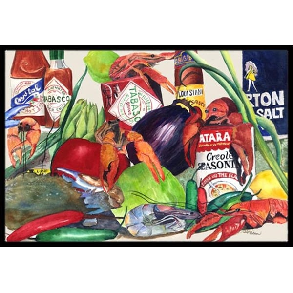 Carolines Treasures Carolines Treasures 8540JMAT 24 x 36 in. Louisiana Spices Indoor Or Outdoor Mat 8540JMAT - main